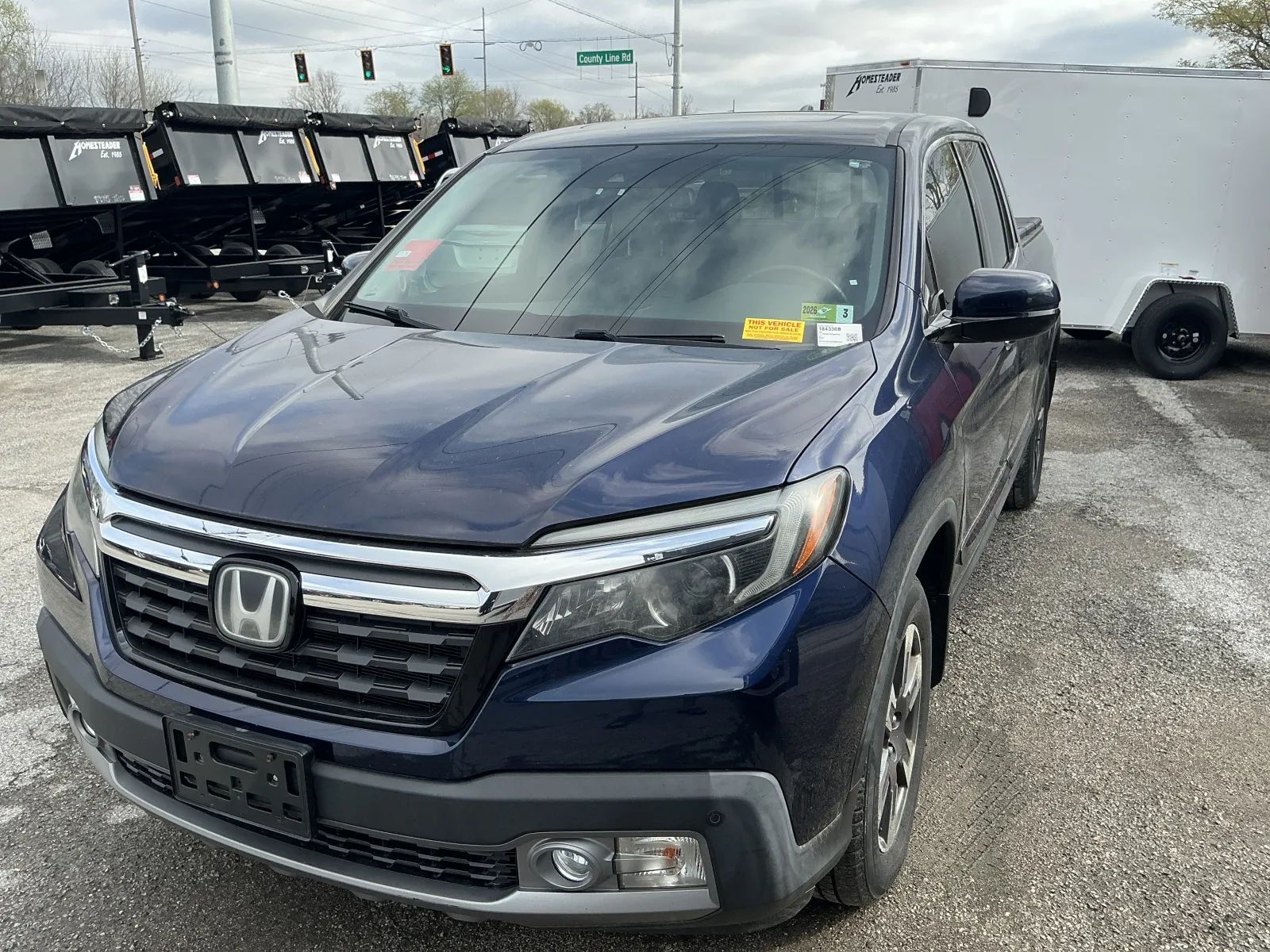Blue 2017 Honda Ridgeline RTL-E AWD Pickup Truck All-Wheel Drive Automatic