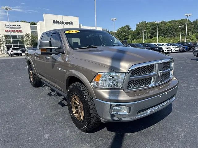 Gray 2010 Dodge RAM 1500 Pickup Truck Four-Wheel Drive 5-Speed Automatic