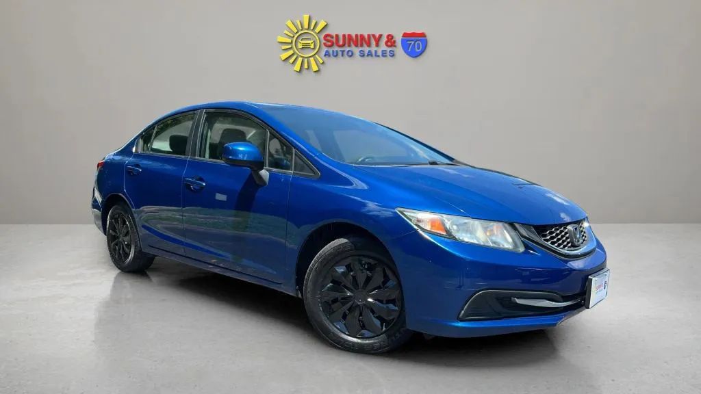 Blue 2013 Honda Civic Sedan Front-Wheel Drive 5-Speed Automatic