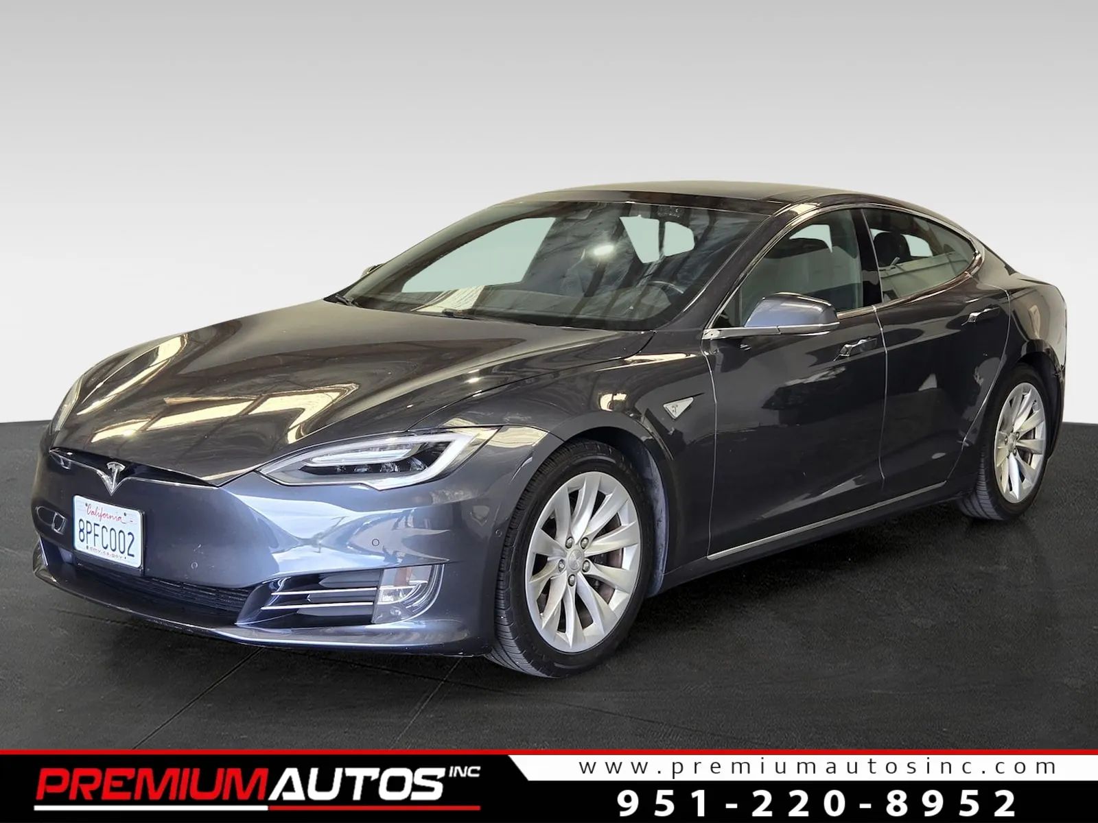 Gray 2016 Tesla Model S 75 RWD Sedan Rear-Wheel Drive